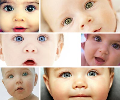 رنگ چشم نوزاد,تغییر رنگ چشم نوزاد,رنگ چشم نوزاد کی مشخص میشود